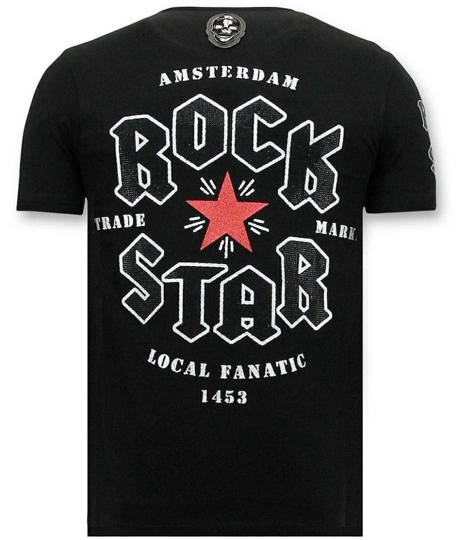 Camisetas local fanatic | Camiseta Hombre - Tomcat Rock My World - Negro