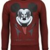 Sudaderas local fanatic | Sudadera Hombre - Kiss My Mickey - Burdeos