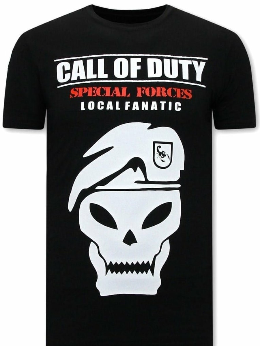 Camisetas local fanatic | Camiseta Hombre - Call Of Duty - Negro