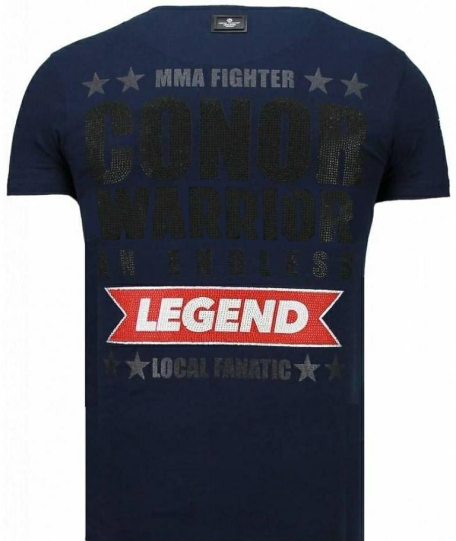 Camisetas local fanatic | Camiseta Hombre - Conor Mcgregor - Azul