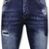 Pantalones Cortos local fanatic | Pantalones Cortos De Mezclilla Para Hombre - Slim Fit - 1051 - Azul