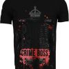 Camisetas local fanatic | Camiseta Hombre - Crime Boss - Negro