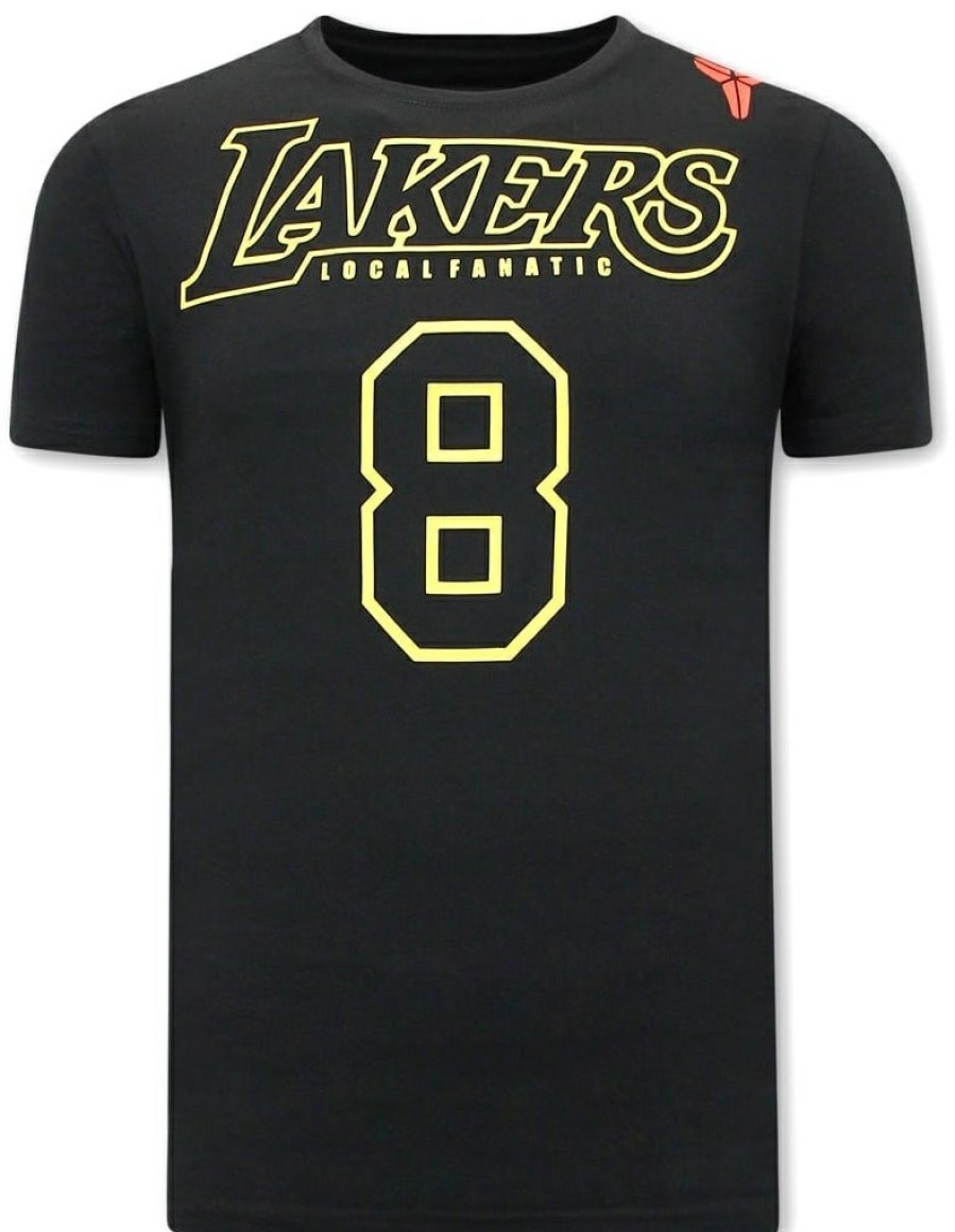 Camisetas local fanatic | Camiseta Hombre - Lakers Bryant 8 - Negro