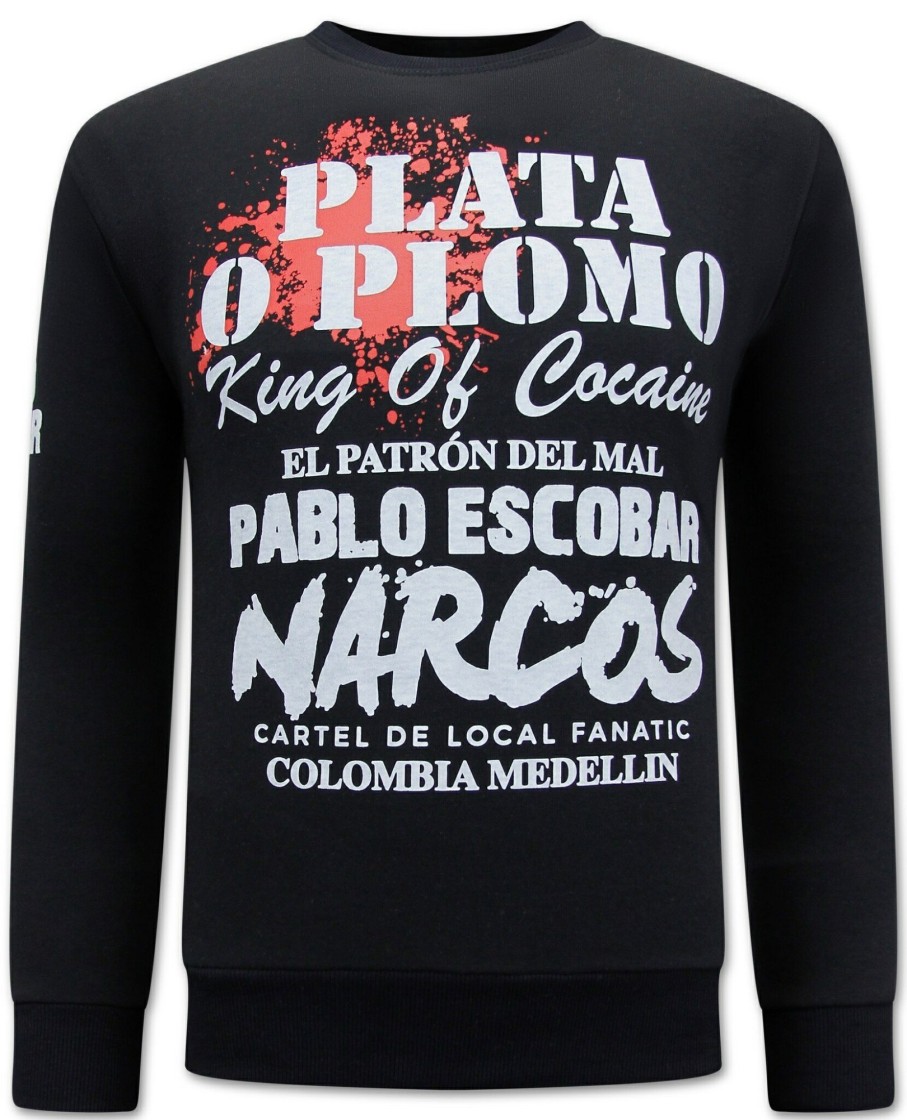 Sudaderas local fanatic | Sudadera Hombre -El Patron - Pablo Escobar – Negro