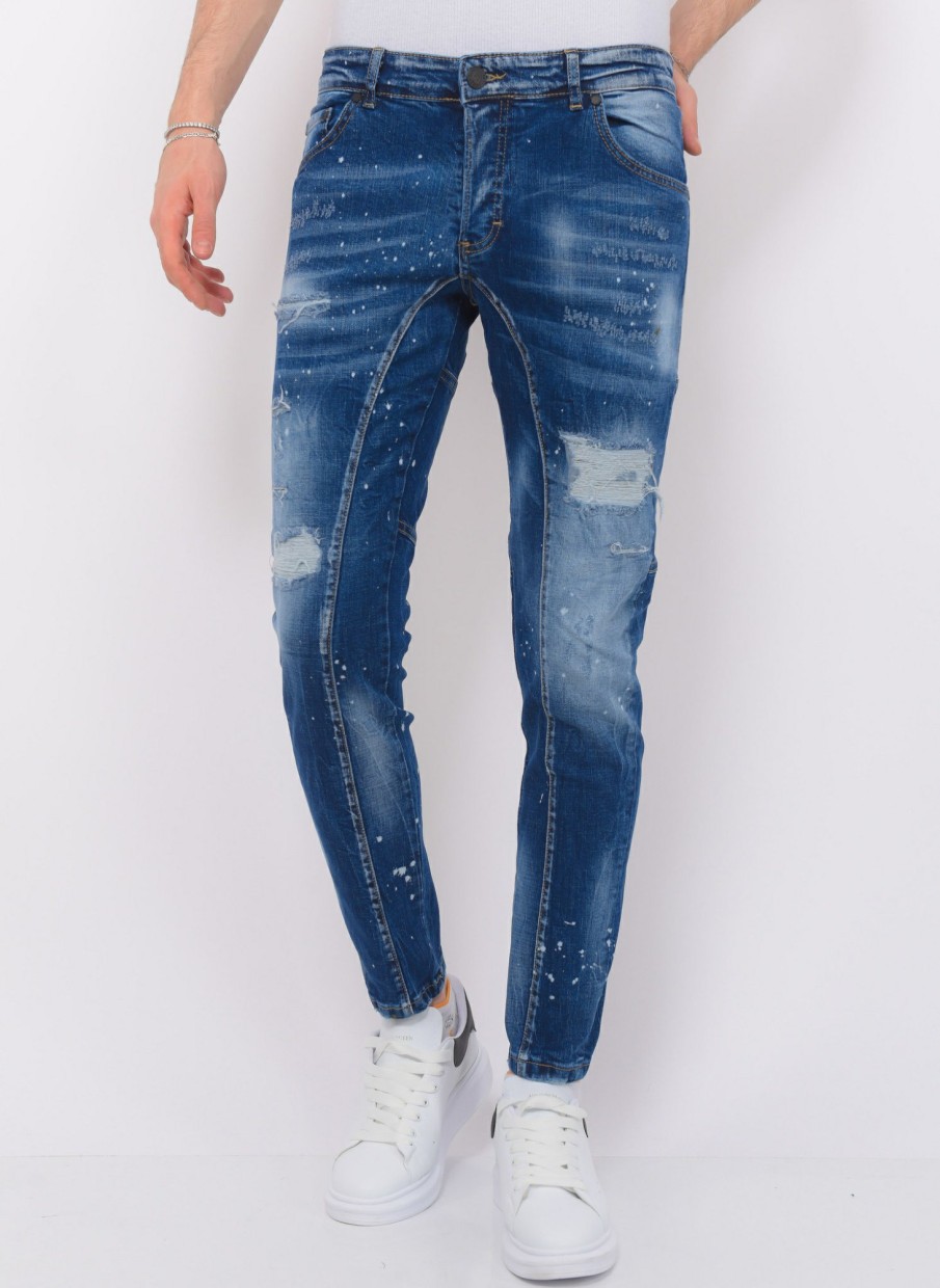 Vaqueros local fanatic | Destroyed Jeans Hombre - Slim Fit -1083- Azul