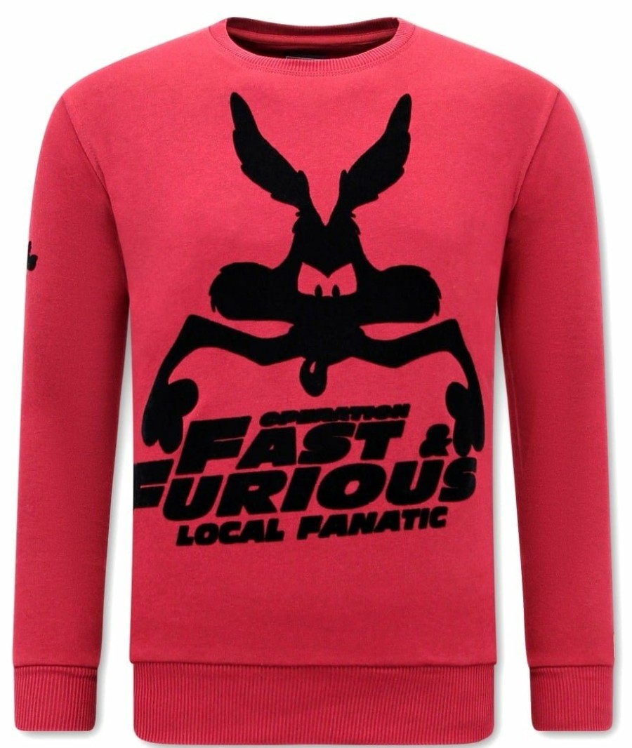 Sudaderas local fanatic | Sudadera Hombre - Fast And Furious - Burdeos