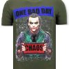 Camisetas local fanatic | Camiseta Hombre - The Joker Chaos - Verde