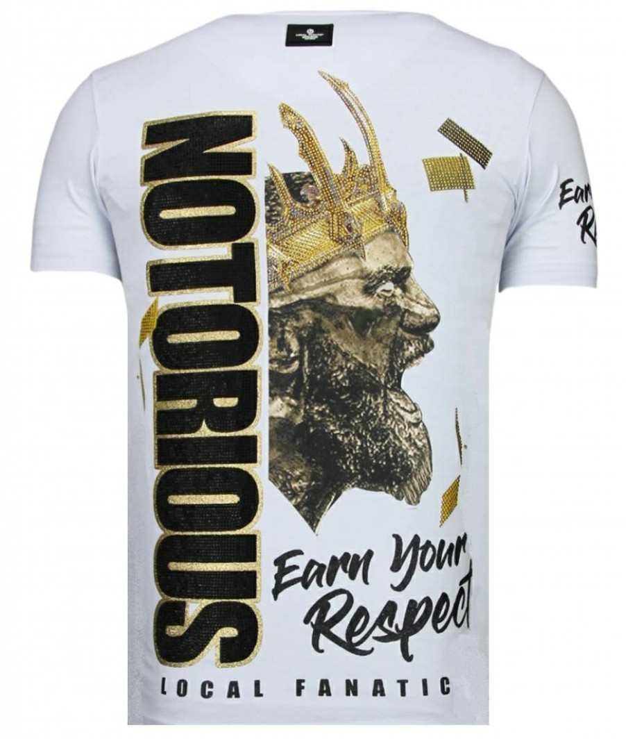 Camisetas local fanatic | Camiseta Hombre - Conor Mcgregor Notorious - Blanco