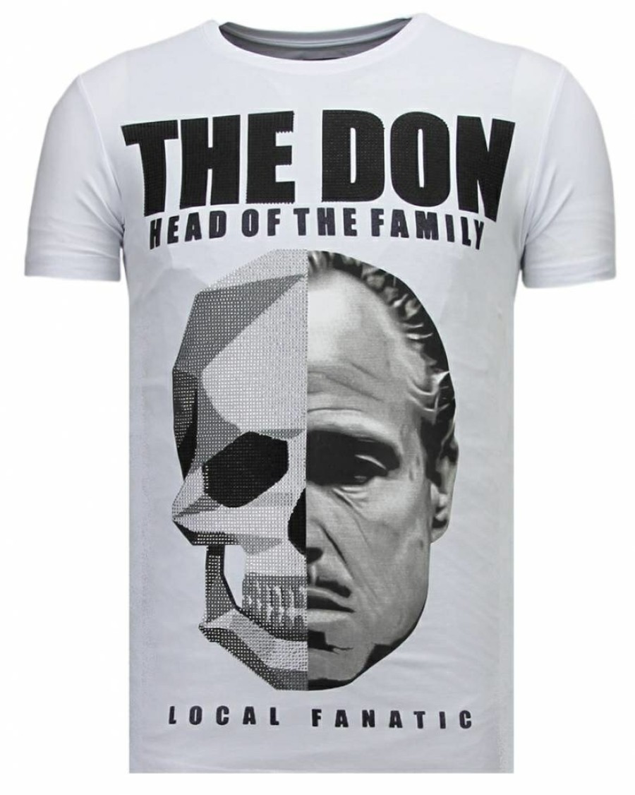 Camisetas local fanatic | Camiseta Hombre - The Don Skull - Blanco