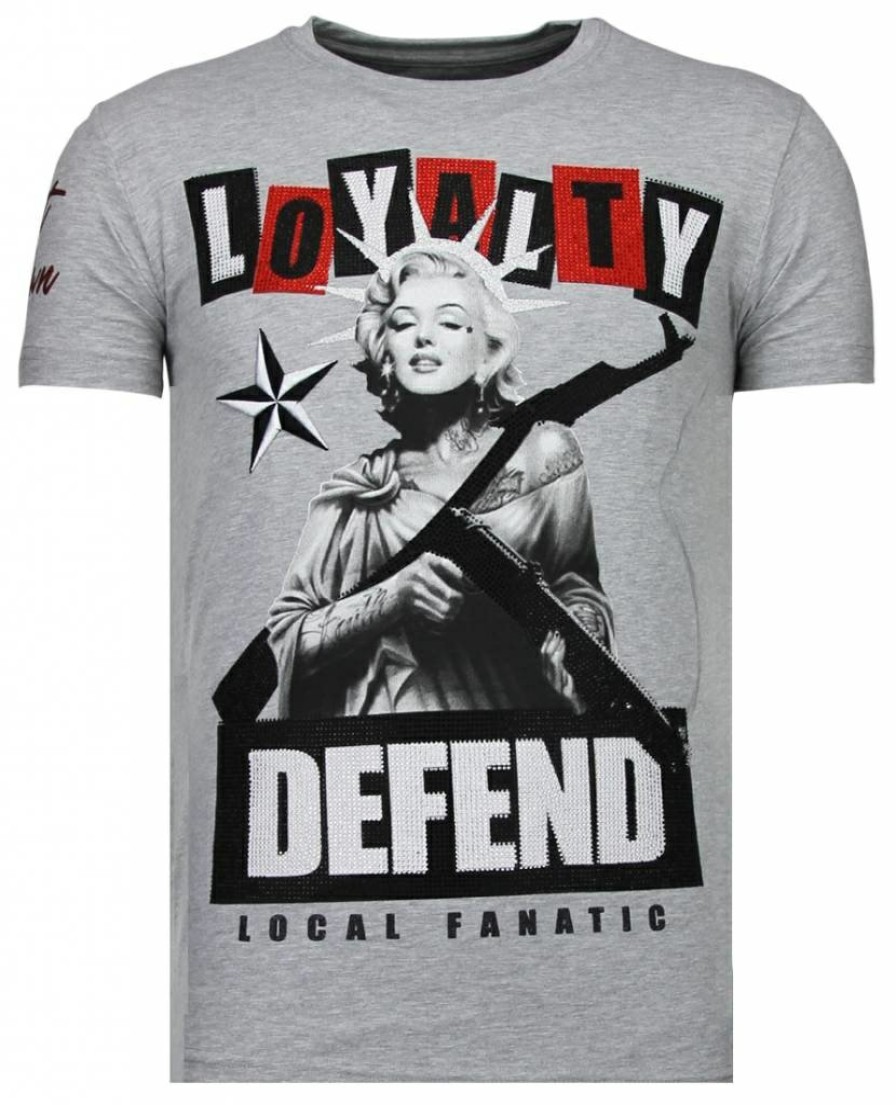 Camisetas local fanatic | Camiseta Hombre - Loyalty Marilyn - Gris