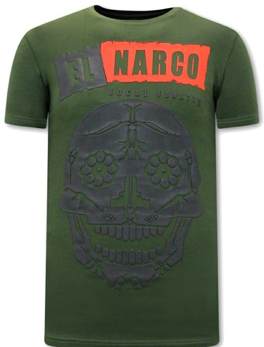 Camisetas local fanatic | Camiseta Hombre - El Narco - Verde