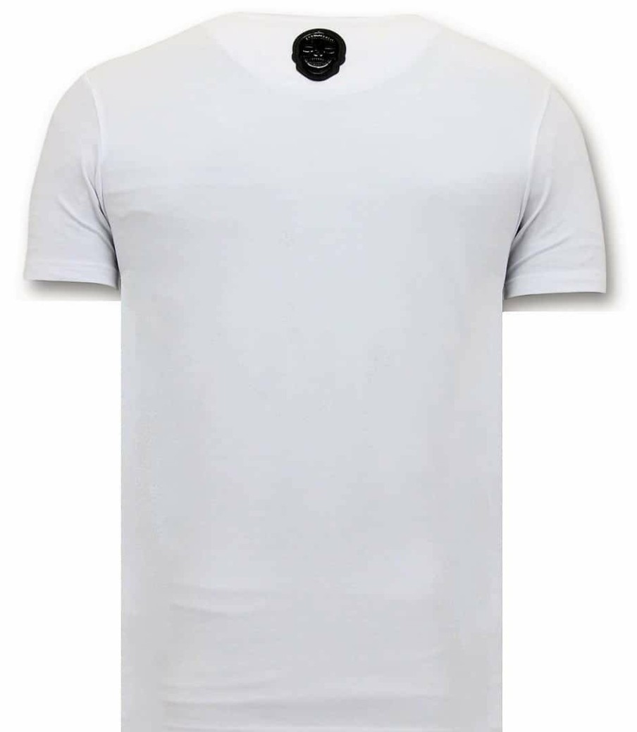 Camisetas local fanatic | Camiseta Hombre - Joaquin Guzman El Chapo - Blanco