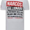 Camisetas local fanatic | Camiseta Hombre - Narcos Billionaire - Blanco