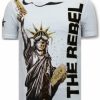 Camisetas local fanatic | Camiseta Hombre - The Rebel - Blanco