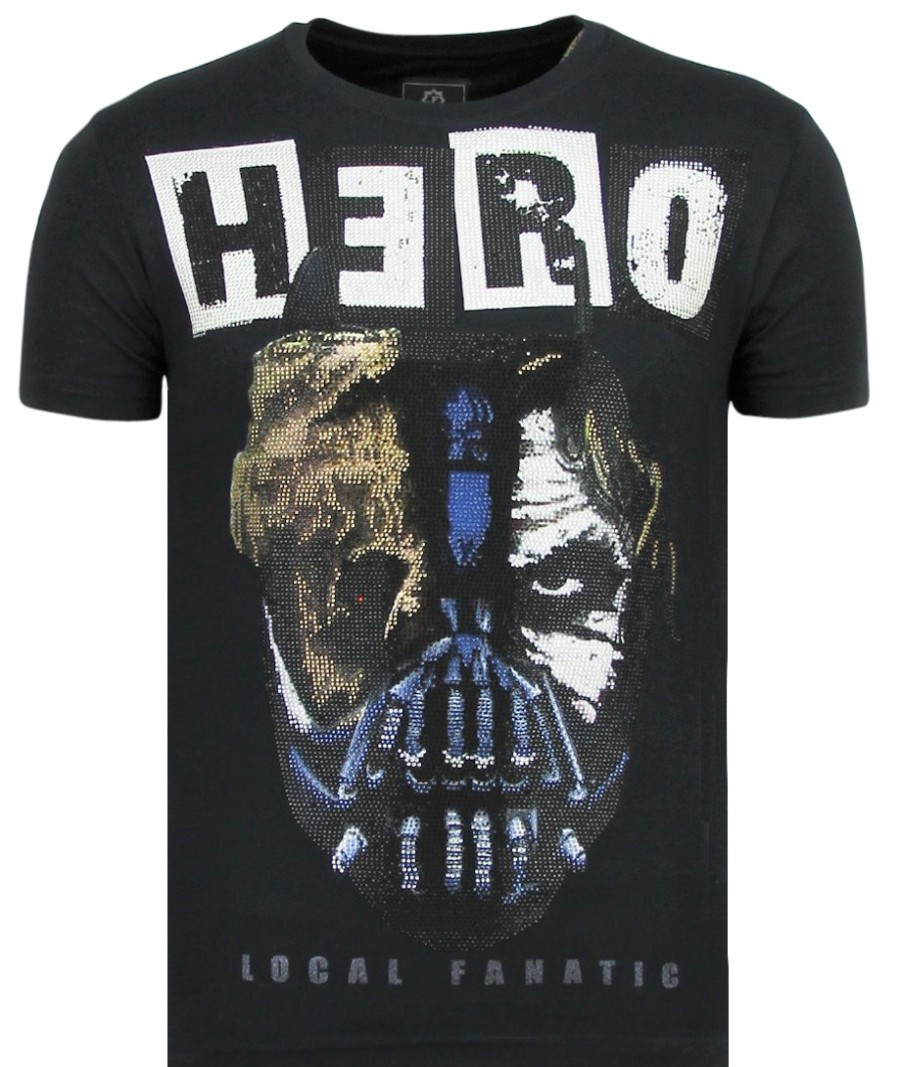 Camisetas local fanatic | Camiseta Hombre - Hero Mask - Negro