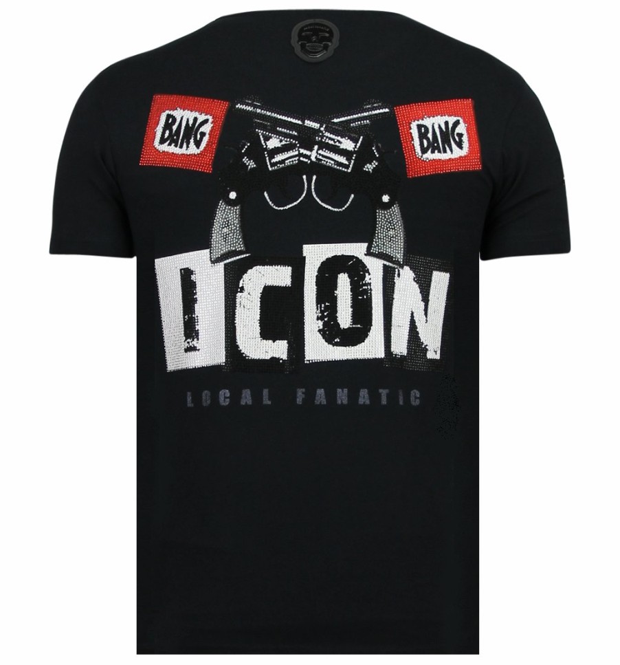 Camisetas local fanatic | Camiseta Hombre - Hero Mask - Negro