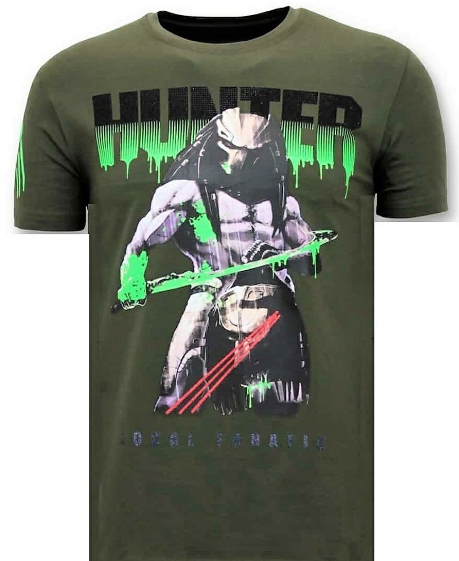 Camisetas local fanatic | Camiseta Hombre - Predator Hunter - Verde