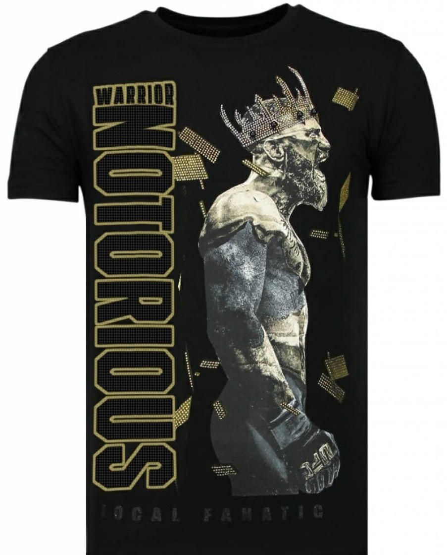 Camisetas local fanatic | Camiseta Hombre - Conor Mcgregor Notorious - Negro