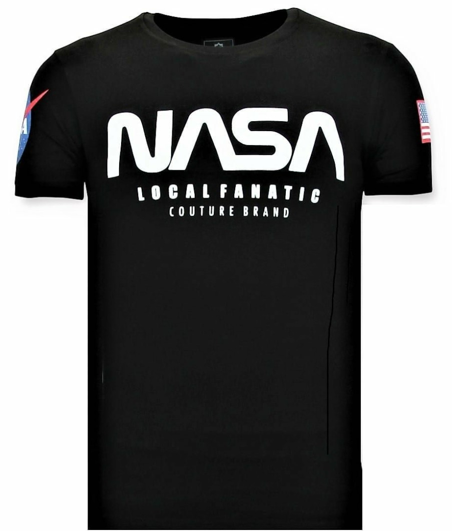 Camisetas local fanatic | Camiseta Hombre - Nasa - Negro