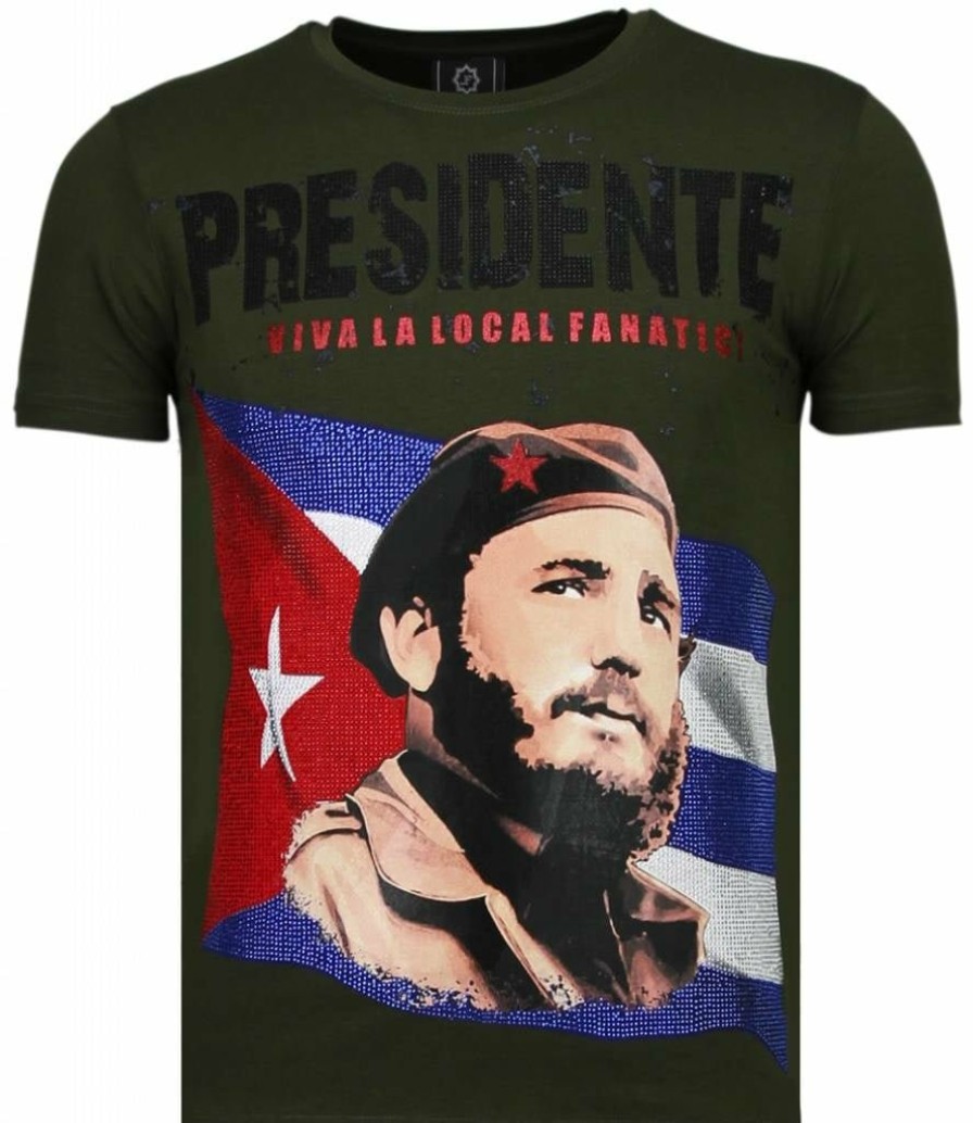 Camisetas local fanatic | Camiseta Hombre - Presidente - Verde