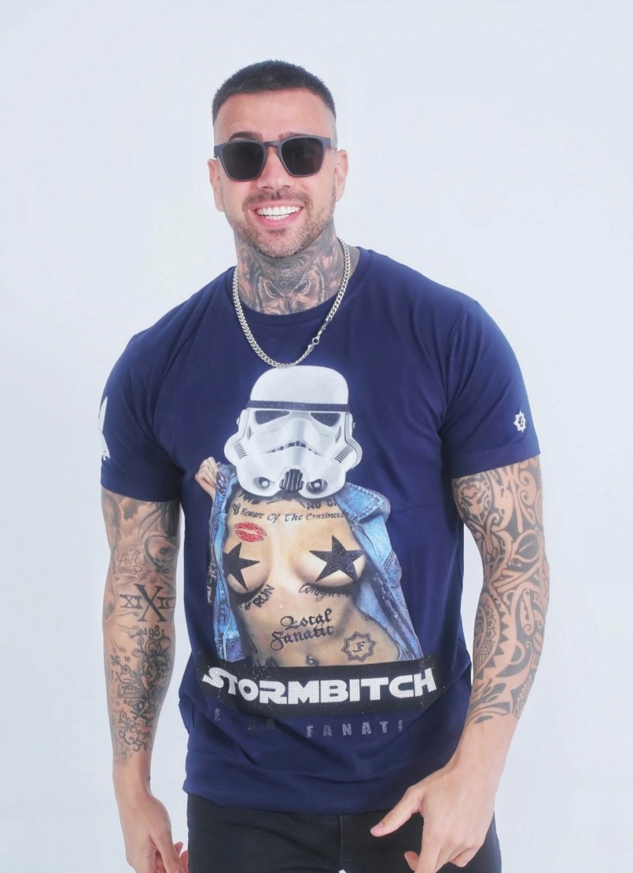 Camisetas local fanatic | Camiseta Hombre - Stormbitch - Azul