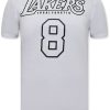 Camisetas local fanatic | Camiseta Hombre - Lakers Bryant 8 - Blanco