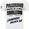 Camisetas local fanatic | Camiseta Hombre - Padrino Corleone - Blanco