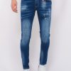 Vaqueros local fanatic | Blue Ripped Jeans Hombre - Slim Fit -1081- Azul