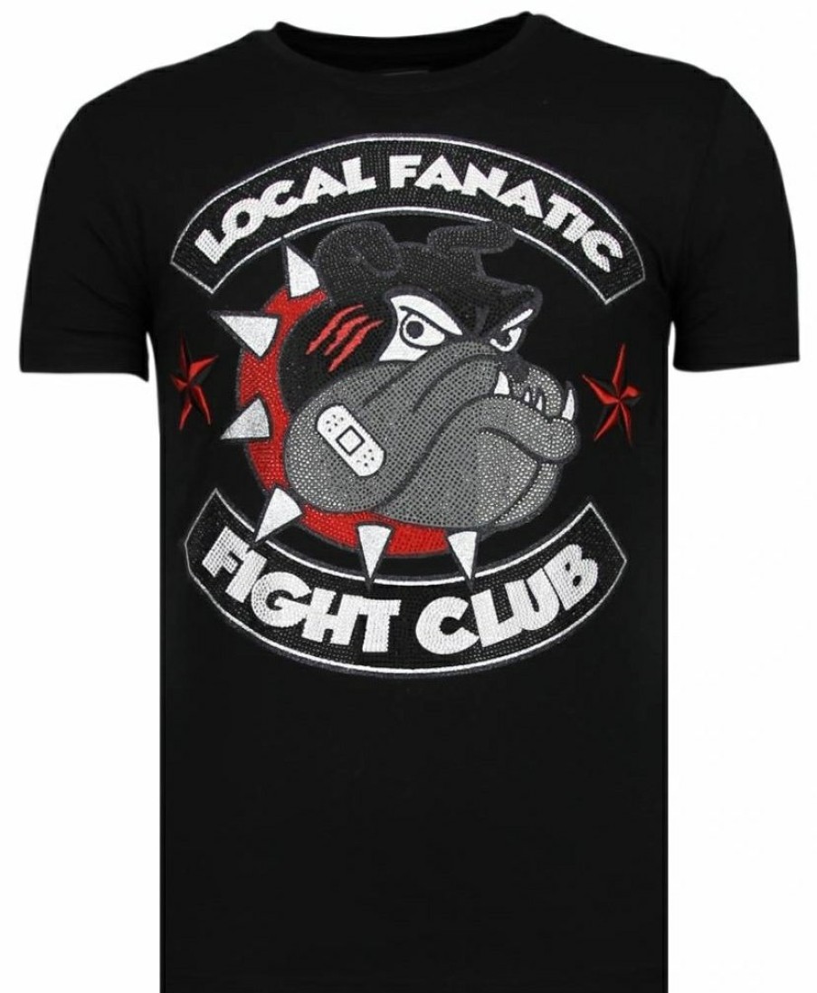 Camisetas local fanatic | Camiseta Hombre - Fight Club Spike - Negro