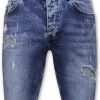 Pantalones Cortos local fanatic | Pantalones Cortos De Mezclilla Para Hombre - Slim Fit - 1054 - Azul