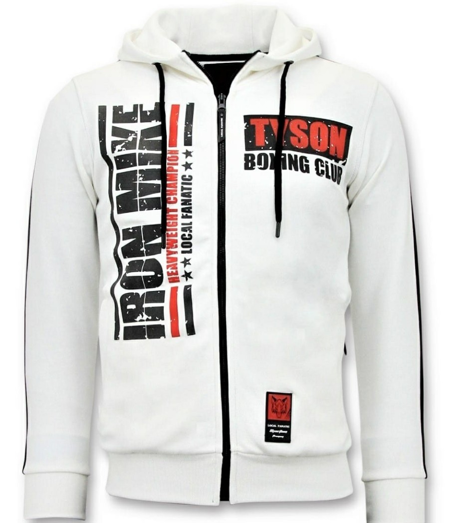 Chandals local fanatic | Chaqueta Chandal Hombres-Iron Mike Tyson - Blanco