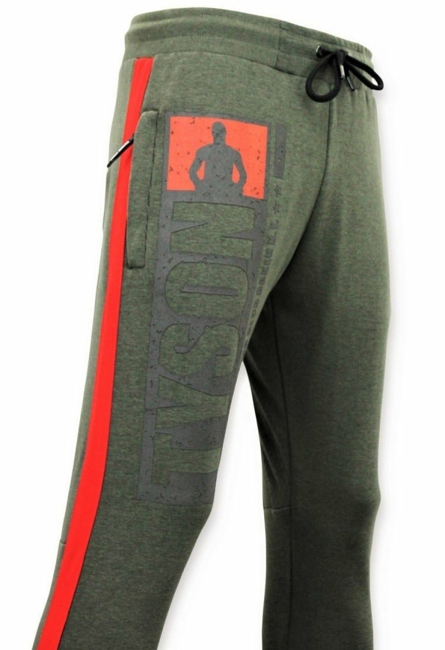 Chandals local fanatic | Pantalones De Chandal Hombres- Iron Mike Tyson - Verde