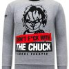 Sudaderas local fanatic | Sudadera Hombre - The Chuck - Gris