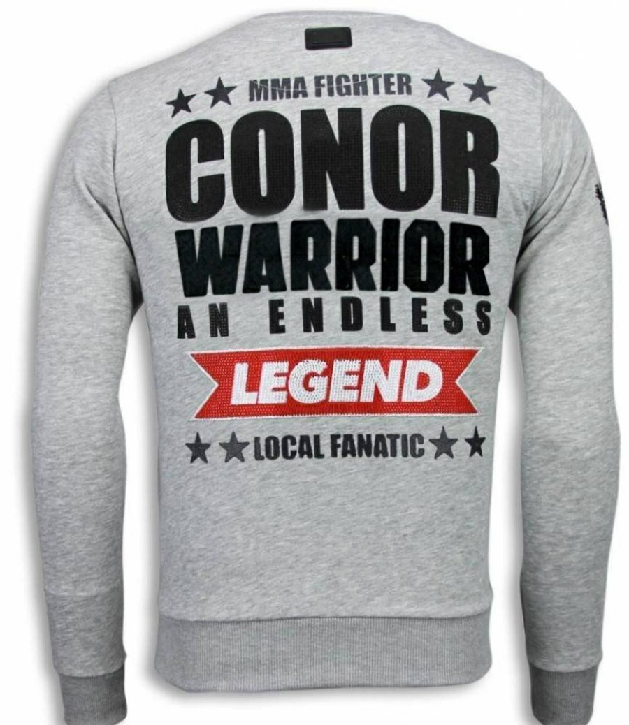 Sudaderas local fanatic | Sudadera Hombre - Conor Mcgregor - Gris