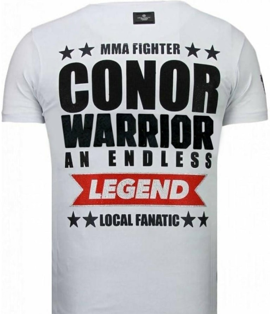 Camisetas local fanatic | Camiseta Hombre - Conor Mcgregor - Blanco