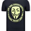 Camisetas local fanatic | Camiseta Hombre - We Are Anonymous - Azul