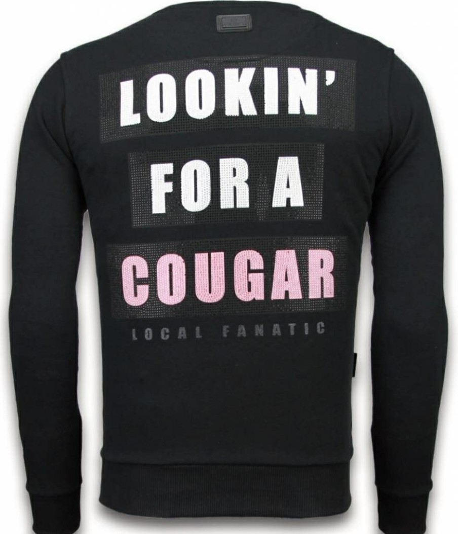 Sudaderas local fanatic | Sudadera Hombre - Lookin' For A Cougar - Negro