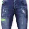 Pantalones Cortos local fanatic | Pantalones Cortos De Mezclilla Para Hombre - Slim Fit - 1044 - Azul