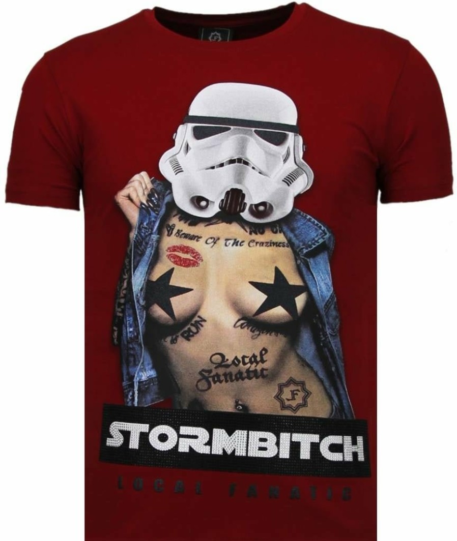 Camisetas local fanatic | Camiseta Hombre - Stormbitch - Burdeos