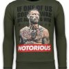 Sudaderas local fanatic | Sudadera Hombre - Conor Mcgregor - Verde