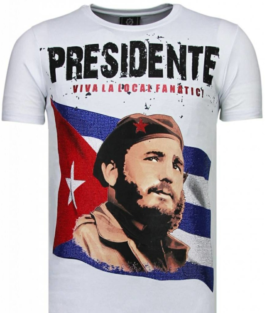 Camisetas local fanatic | Camiseta Hombre - Presidente - Blanco